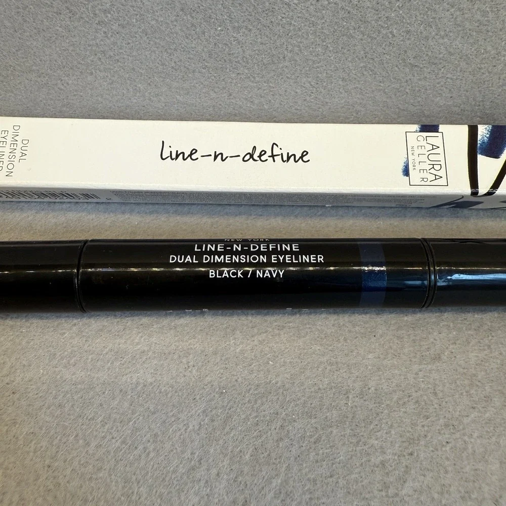 Laura Geller Line-n-Define Dual Dimension Eyeliner Black / Navy NIB New‎ in Box